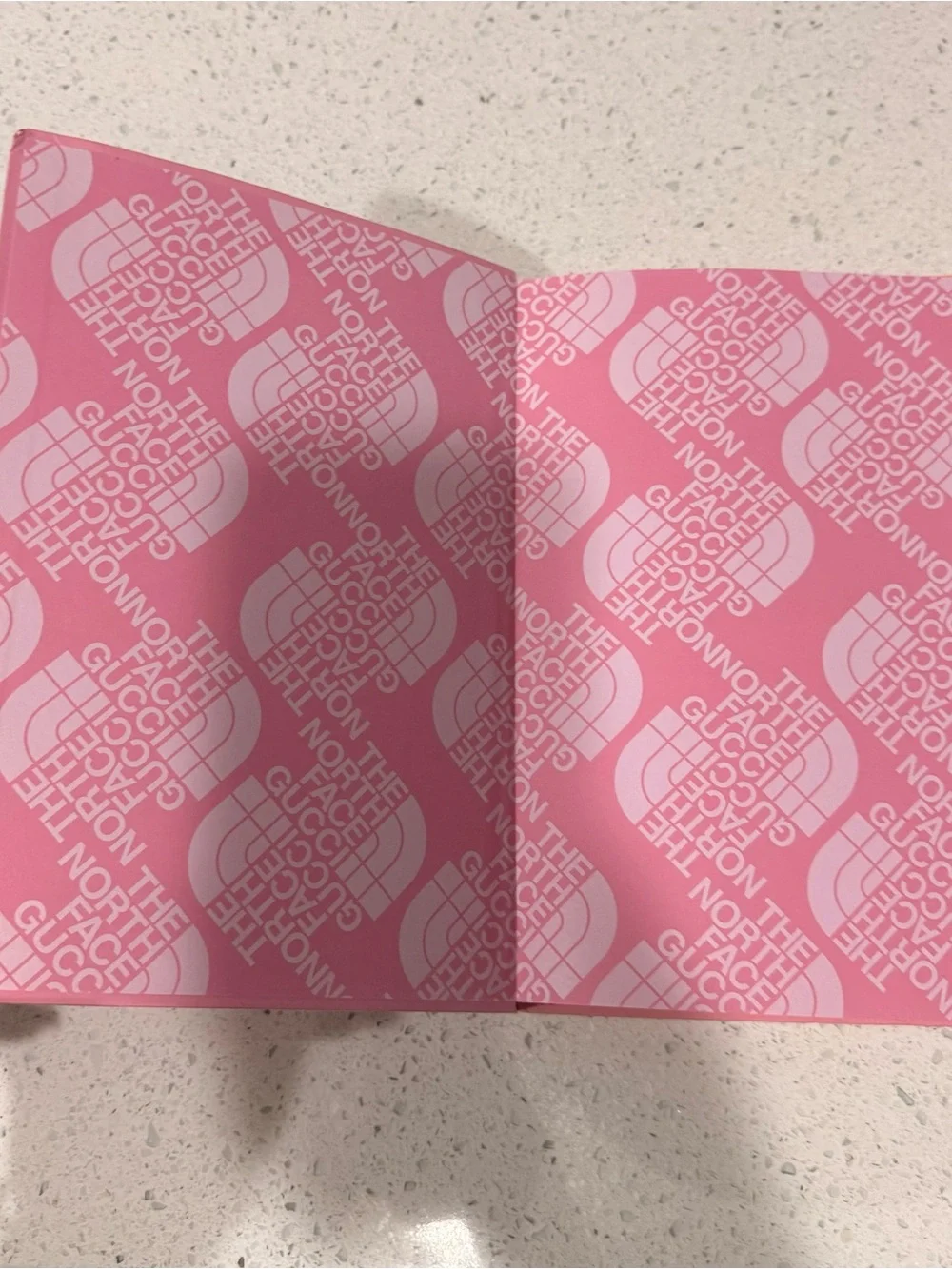 The North Face branded notebook